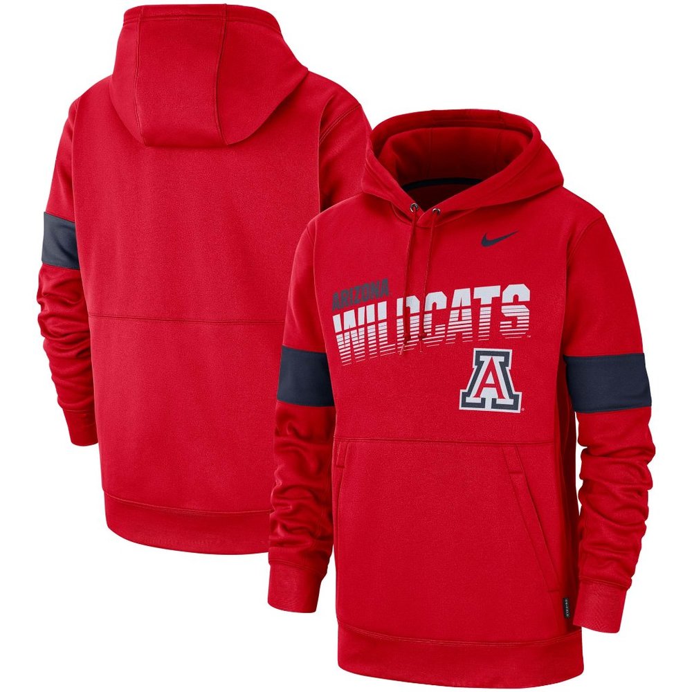 Nike Arizona Wildcats Football Sideline Therma-FIT Hoodie AR9011-657 Mens NEW